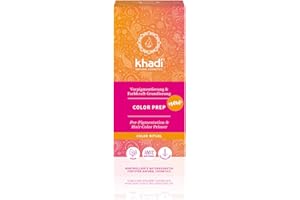 khadi COLOR PREP Tinta Naturale per Capelli, pre-colorazione per capelli molto chiari, bianchi, grigi o danneggiati, 100% vegetale, naturale e vegano, cosmetici naturali certificati, 100g