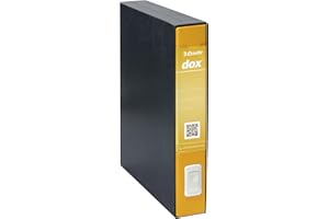 REXEL Esselte Dox 4 Raccoglitore a Leva, Formato Commerciale D5, Giallo, 1 Pezzo