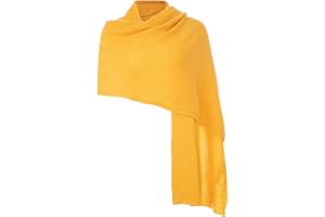 Embouro 100% Cashmere Pashmina Scialle per le donne, sciarpa a maglia in puro Cashmere Sciarpa per l'inverno
