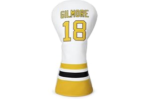 ALIENNANA Golfschlägerhaube, 3 Holzschlägerhaube, fortschrittliche Stickerei, Gilmore, Premium-Leder, Driver Fairway (FW), Holz-Hybrid (UT) mit Nummernschildern, Fahrer-Fairway-Holz-Hybrid-Abdeckung