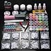 Anself Professional Nail Art Manicure Kits Decoration UV Gel Tool Brush Remover Nail Tips Glue Acrylic Kits DIY Set