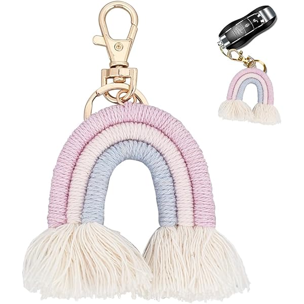 Boho Quaste Anhänger Grün | 20cm Pom Pom Schlüsselbund | Aus Baumwollfaden | Handycharme & Taschenanhänger