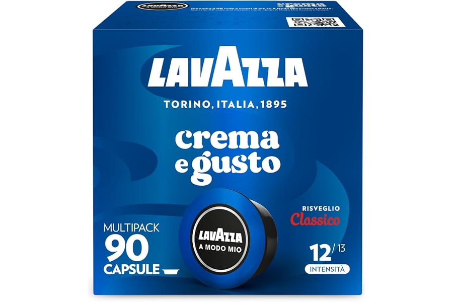 Lavazza, A Modo Mio Crema e Gusto Risveglio Classico, 90 Capsule Caffè