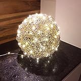 Drahtkugel 30 cm inkl Lichterkette