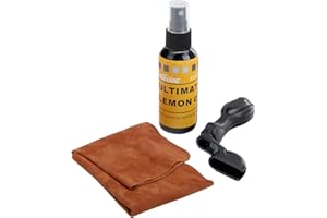 Rocktile GPS-4 Set de cuidado de guitarra con aceite para diapasón, paño y manivela para cuerdas