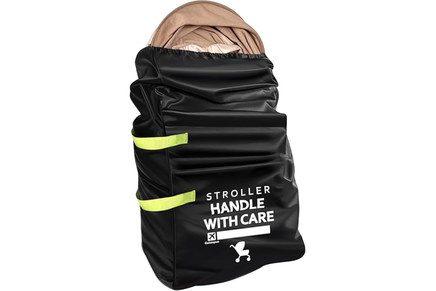 Guiseapue Stroller Bag for Airplane: Large Capacity Pram Travel Bag, Durable Pushchair and Pram Transport Bag, Buggy Accessories for Uppababy, Bugaboo, Cybex, Joie, Baby Travel Essentials Gifts
