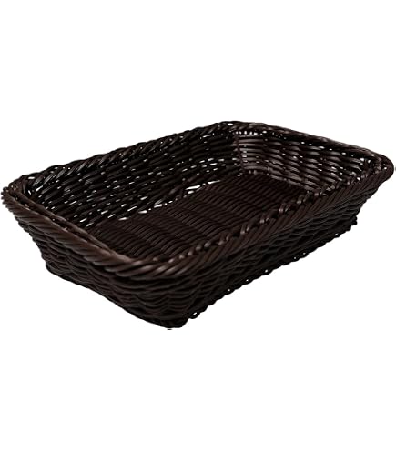 ILSA Cestino Pane Rettangolare Rattan Sintetico cm 32,5x26,5x7 su Horeca Atelier