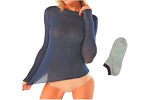 JADEA Maglia Cashmere Manica Lunga, Offerta 1-2 Pezzi + Calze in Omaggio, Scollo a Barca, Sottogiacca Donna