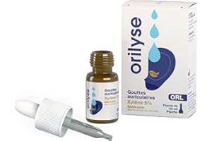 ORILYSE - Gouttes Auriculaires Orilyse Gouttes - Élimination de Bouchons de Cérumen ou Épidermiques - Huile d’Amande Douce et Xylène - 20 ml
