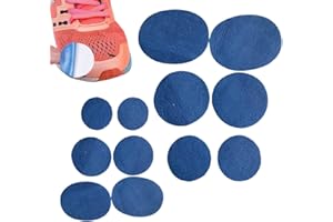 PLABBDPL Parches Para Zapatillas Deportivas, Set de 12 Parches Autoadhesivos Redondos para Reparar Zapatos Rotos, Fcil Reparacin de Agujeros