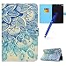 Produktbild Hülle für Kindle Fire HD8 2016,Kindle Fire HD8 2017 Hülle Case,MoreChioce Klappbar Etui Bunt Leder Smart Cover Auto Sleep/Wake Funktion Brieftasche Magnetische für Kindle Fire HD8 2016/2017