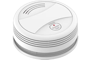 CLOUREE WiFi Detectores de Humo, Inalámbrico Detector de Incendios con Sensor fotoeléctrico, Fire Alarm, WiFi Smoke Detector (Conjunto de 1) Works with Tuay/Smart Life App