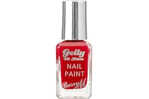Barry M Cosmetics Gelly Hi Shine Gel Nail Paint, Shade Red, Hot Chilli