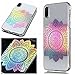 Produktbild SsHhUu Apple iPhone X Hülle, Transparent Laser Weiche TPU Stoßfest Kratzfeste Silikon Bumper Schutzhülle Handy Tasche Schale Etui für für Apple iPhone X/iPhone 10 (5.8") Lotus