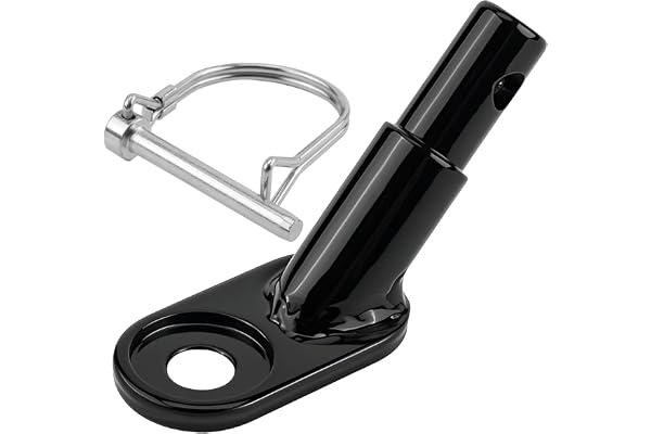 Attache Remorque Vélo avec Goupille de Sécurité, Fixation Remorque Universelle en Acier Alliée, Compatible Remorque Vélo Enfant ou Chien, Facile à Installer, Solide et Durable