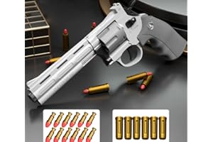 YERDOS toy Plastic Guns, Foam Blaster Revolver Toy Gun ，Teens Garden Action Activity Shooting Games,Pretend Play Toy Pistol,does not need load each time.long