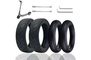 OUXI Lot de pneus pour scooter électrique 8 1/2 avec pneus et paquet de chambres à air de rechange pour scooter électrique + pneu 8,5" compatibles avec Xiaomi M365/M365Pro2 - Roues de rechange