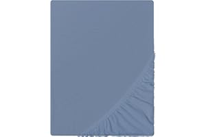 ‎AMINATA BALANCE Aminata Balance Spannbettlaken Teddy Plüsch 70x140 Baby-Kinder-Bett - Winter super warm & kuschelig - 80% Baumwolle 20% Polyester - Jungen & Mädchen - Fleece mit Cashmere Touch - Rundgummi - blau