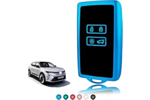 TOOMUME Funda Llave TPU Brillante, Carcasa Llave Apto para Renault Scenic 4 Megane 4 Clio 5 Espace 5 Kadjar Captur Arkana Austral Zoe Dacia Duster Sandero Stepway