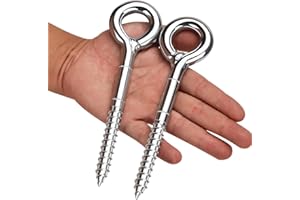 YHKJYH Viti ad Anello M12*160mm Vite ad Occhiello a Vite Zincato Bullone Oculare Grande Chiuso per Ponteggio Appendere Fissaggi Applicazioni Resistenti 2Pcs (2Pcs, M12*160)