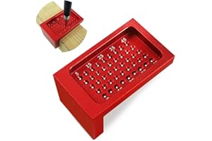 CICONY Precision Woodworking Tools,Hole Measuring Ruler, Hole Positioning Metric Measuring Ruler Aluminium Alloy Scribe Ruler Carpentry Tool for Carpenter