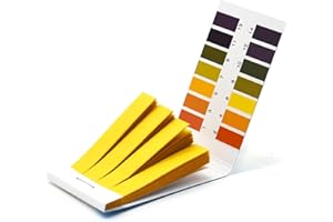 YINMIK Bandelette pH,Bandelettes de Test de valeur pH,plage de mesure 1-14, papier de test tournesol pour la aquariums brassage salive Eau Test de sol