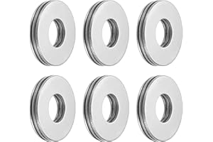 Kozelo 6pz AXK1024 Cuscinetti Assiali a Rullini - [10mm Foro x 24mm OD x 2mm Spessore] Cuscinetto con 65Mn Rondelli per Attrezzature Trasporto, Acciaio al Cromo