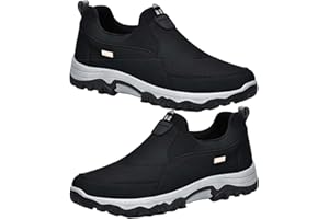 AZMAHT Scarpe Impermeabili Uomo Scarpe Slip-on Mocassini Scarpe Uomo Senza Lacci Scarpe Uomo Invernali Scarpe Ortopediche Uomo Scarpe Uomo Invernali