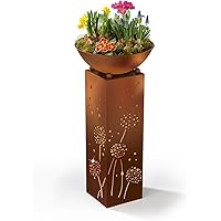 Easymaxx LED- Dekosäule mit Abnehmbarer Pflanzschale | für den Innen- und Außenbereich geeignet | Integrierte…