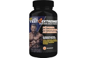 Italian Elite® Testo Extreme 120 caps Booster Stimolante Naturale del Testosterone con Maca 8000mg, Tribulus, Fieno Greco, Zinco, Arginina, Ashwagandha, Vitamine e Minerali. Forza Energia Resistenza!