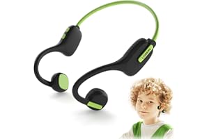 LOBKIN Cuffie Conduzione Ossea per bambini Open Ear, Bluetooth 5.3 Auricolari Conduzione Ossea Wireless Leggere per bambini IPX5 Impermeabili con Microfono per Scuola, Casa e Attività per Ragazzi Ragazze