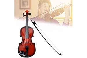 TSLBW Violon pour Enfants 42 cm Débutant Violin Set Mini Violon Miniature Violon Jouet avec étui Extrêmement Adapté aux Débutants (Kaki)