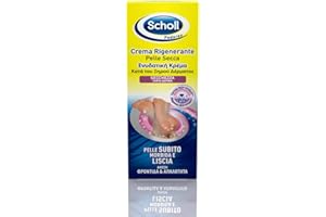 RECKITT Scholl Crema Rigenerante Pelle Secca, Crema Piedi ad Assorbimento Rapido, Azione Esfoliante e Idratante per Pelle Liscia e Rivitalizzata, 60ml