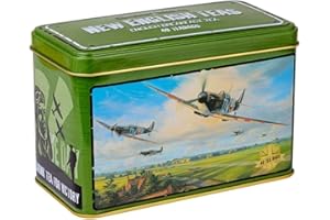 New English Teas Vintage Supermarine Spitfire Tea Tin with 40 English Breakfast Teabags