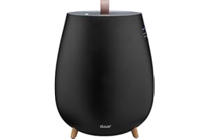 Duux Tag 2 Luftbefeuchter Ultraschall Für Eine Gesunde Raumluft - 10h Arbeitszeit Air Humidifier Zum Wohlfühlen - 2,5L Raumluftbefeuchter Bis zu 30m² - Luftbefeuchter Schlafzimmer Schwarz
