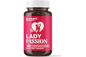 ‎LADY PASSION Lady Passion - Das Original für Frauen - 60 hormonfreie Kapseln mit Ashwagandha, Maca, Ginseng - Vegan & Made in Germany