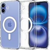 Spigen iPhone 16 ile Uyumlu MagSafe Kılıf Ultra Hybrid Mag Fit Sararmaya Dayanıklı Beyaz Şeffaf Kapak - ACS08205 (Spigen TR G