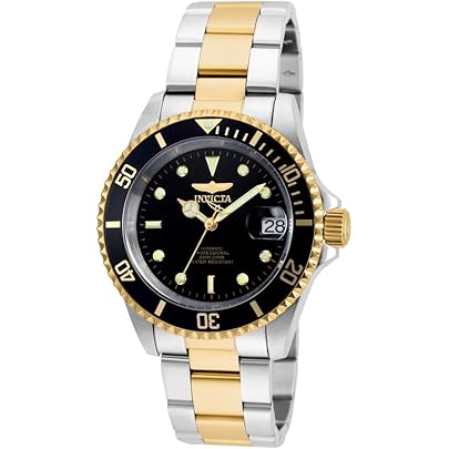 OROLOGIO UOMO INVICTA PRO DIVER BRACCIALE ACCIAIO E ORO PVD - Foto 5