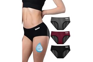 TIICHOO Period Pants Heavy Flow for Women Hipster Panties Soft Absorbent Maternity Postpartum Knickers