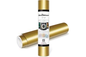 TECKWRAP Permanent Adhesive Vinyl 12" x 10ft, Glossy Gold