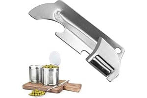 DHliIQQ Ouvre-boîte multifonction en acier inoxydable pour le camping, les voyages