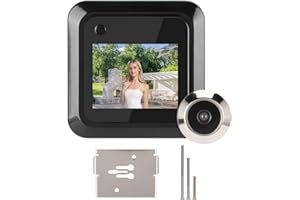 01 02 015 Door Peephole Camera, 2.4in LCD Security Door Camera, Battery Operated HD for Home Apartment Front Door Entry Door