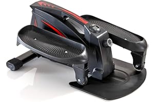 VOSSBACH Mini-Heimtrainer mit LCD-Bildschirm bis 100 kg Elipsentrainer Fitness Crosstrainer Stepper Hometrainer Pedaltrainer Beintrainer