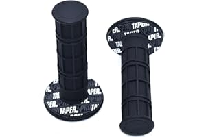 DowraP 11 colours handle grips Motorcycle Motocross Hand Grips Dirt Bike Gel Handle Bar Universal dirt bike pit bike (Color : Black)