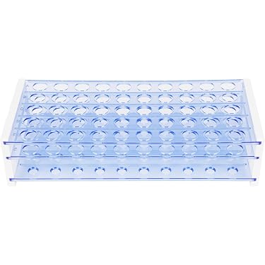 Portaprovette in PMMA (plexiglas) 12 posti per provette da 40 mm