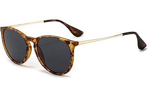 SUNGAIT Vintage Round Sunglasses for Women Men Classic Retro Designer Style