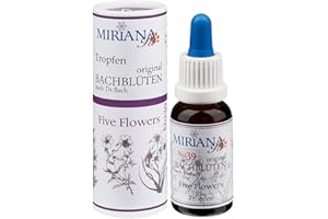 ‎MIRIANA Bachblüten Nr. 39 Five Flowers - 20ml Essenz - MirianaPet für Heimtiere