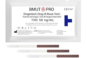 10 x THC Test Strips Drug Test with 50 ng/ml - Marijuana - Hashish, THC Urine Test, High Sensitivity, Drug Test (Pharmacy Quality)