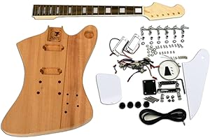 THE GUITAR KIT FABRIC DiY Gitarren-Set, FB Chrom, Mahagoni