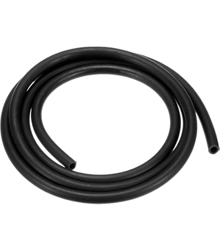TOP-VIGOR Lubricating Oil Hose, 10mm X 16mm X 1M Rubber Tubing Hose Rubber Pipe For Irrigation, Small Equipment, Outdoor, Garden Water Tubing, Black